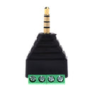 10 Piece 3.5mm (1/8'') Stereo TRRS Jack to AV 4-Screw Terminal Connectors