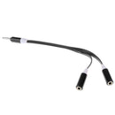 3.5mm Jack Plug Y Splitter Audio Stereo Extension Earphone Headphone Cable Black