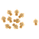10Piece 3D Printer Extruder Brass Nozzle Print Head For Mk8 Makerbot 0.3mm