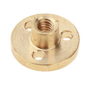 8mm Brass Flange Trapezoidal T Lead Screw Nut for 3D DIY Printer