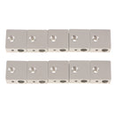 10Pcs Aluminum Heater Block for Makerbot MK7 MK8 V6 3D Printer Hot end 20x20x10mm MK8 Pack of 10