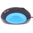 Professional Wired Mute Mouse 1000DPI Optical Mouse for Laptop PC Notebook Black&Blue