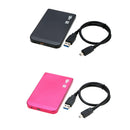 USB 3.0 2.5" SATA HDD SSD Hard Drive Enclosure Disk Case Box for PC Red