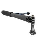 36 inch Pole Extendable Self-timer Selfie Stick Handheld Monopod for Gopro Blue