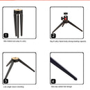 KINGJOY KT-100+BD-0 Portable Mini Tabletop Tripod Stand with Swivel Ball Head for DSLR Digital Camera Camcorder