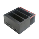 USB 3.0 Three-Bay 2.5/3.5" Drive Clone Dock SATA HDD SSD IDE Docking Station EU