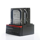 USB 3.0 Three-Bay 2.5/3.5" Drive Clone Dock SATA HDD SSD IDE Docking Station EU