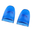 2 Pieces Anti-slip Thumbstick L2 R2 Trigger Button for Sony PS4 Game Controller clear blue