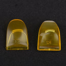 2 Pieces Anti-slip Thumbstick L2 R2 Trigger Button for Sony PS4 Game Controller Clear yellow