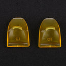 2 Pieces Anti-slip Thumbstick L2 R2 Trigger Button for Sony PS4 Game Controller Clear yellow