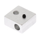20x20x10mm Aluminum Heater Block for Makerbot MK7 MK8 3D Printer Nozzle & Nozzle Throat Hole M6
