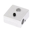 20x20x10mm Aluminum Heater Block for Makerbot MK7 MK8 3D Printer Nozzle & Nozzle Throat Hole M6