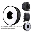 45cm Ring Softbox For SpeedLite Foldable Difusor Macro Photography Soft Box