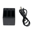 Portable 3 Channels Battery Charger for GoPro Hero 5 Action Camera