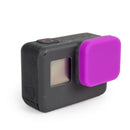 Protective Dirtproof Skin Cover Silicon Soft Lens Cap For Gopro Hero5 Purple
