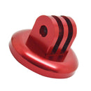 Professional CNC Alloy Tripod Monopod 1/4'' Screw Mount Adapter Base for GoPro Hero 5 4 3 2 SJ5000 Action Camera Red