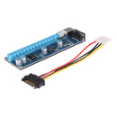 PCI-E 1x To 16x Powered USB 3.0 Audio Video Extender Riser Card Adapter Power Cable 60cm for LINUX MAC