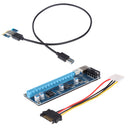 USB3.0 PCI-E Express 1x to16x Riser Card SATA Extension Cable 4 Pin