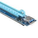 USB3.0 1x to 16x Extender Riser Card Adapter 4pin Power Cable PCI-E Express