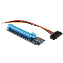 USB3.0 1x to 16x Extender Riser Card Adapter 4pin Power Cable PCI-E Express