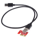 60cm15Pin USB3.0 PCI-E Express 1x To16x Extender Riser Card SATA Cable Black