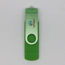 Swivel 64GB USB Flash Drive Memory Stick Storage Thumb U Disk for Smartphone PC Green