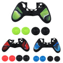 2Pair Thumbstick Cap Silicone Camo Skin Grip Case for PlayStation PS4 Red