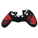 2Pair Thumbstick Cap Silicone Camo Skin Grip Case for PlayStation PS4 Red