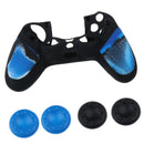 2Pair Thumbstick Cap Silicone Camo Skin Grip Case for PlayStation PS4 Blue