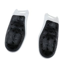 1Pair Anti-slip Grip Soft Rubber Rear Handle Grip for PS4 Dualshock 4 Durable Black+White