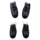 1Pair Anti-slip Grip Soft Rubber Rear Handle Grip for PS4 Dualshock 4 Durable Black+White