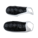 1Pair Anti-slip Grip Soft Rubber Rear Handle Grip for PS4 Dualshock 4 Durable Black+White