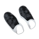 1Pair Anti-slip Grip Soft Rubber Rear Handle Grip for PS4 Dualshock 4 Durable Black+White