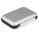 Silver PU Waterproof Carrying Travel Case Pouch for 2.5'' External HDD/Headset