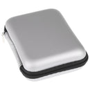 Silver PU Waterproof Carrying Travel Case Pouch for 2.5'' External HDD/Headset