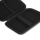 Black Portable Shockproof PU Carrying Case Bag with Zipper for HDD/Headsets/Cable