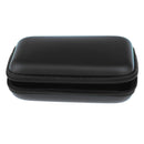 Black Portable Shockproof PU Carrying Case Bag with Zipper for HDD/Headsets/Cable