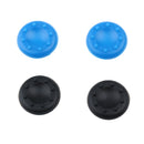 4 Pieces Thumbstick Cap Silicone Camo Skin Grip Case for PlayStation PS4 Blue