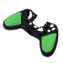 4 Pieces Thumbstick Cap Silicone Camo Skin Grip Case for PlayStation PS4 Green