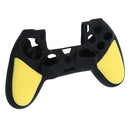 4 Pieces Thumbstick Cap Silicone Camo Skin Grip Case for PlayStation PS4 Yellow