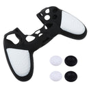 4 Pieces Thumbstick Cap Silicone Camo Skin Grip Case for PlayStation PS4 White