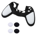 4 Pieces Thumbstick Cap Silicone Camo Skin Grip Case for PlayStation PS4 White