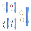 High-end Chrome Thumbstick Accent Rings With Teardown Rod Tool for Xbox One Elite Controller Black
