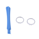 High-end Chrome Thumbstick Accent Rings With Teardown Rod Tool for Xbox One Elite Controller Silver
