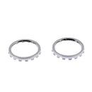 High-end Chrome Thumbstick Accent Rings With Teardown Rod Tool for Xbox One Elite Controller Silver