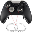 High-end Chrome Thumbstick Accent Rings With Teardown Rod Tool for Xbox One Elite Controller Silver