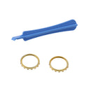 Unique Design Custom Chrome Accent Joystick Rings Set for Xbox One Elite Replacement Analog Sticks Game Controller Gold