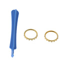 Unique Design Custom Chrome Accent Joystick Rings Set for Xbox One Elite Replacement Analog Sticks Game Controller Gold