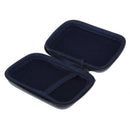 Anti-shock Earphone Earbuds Hard Case Headphone Storage Bag Pouch Mesh Pocket Black