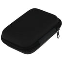 Anti-shock Earphone Earbuds Hard Case Headphone Storage Bag Pouch Mesh Pocket Black